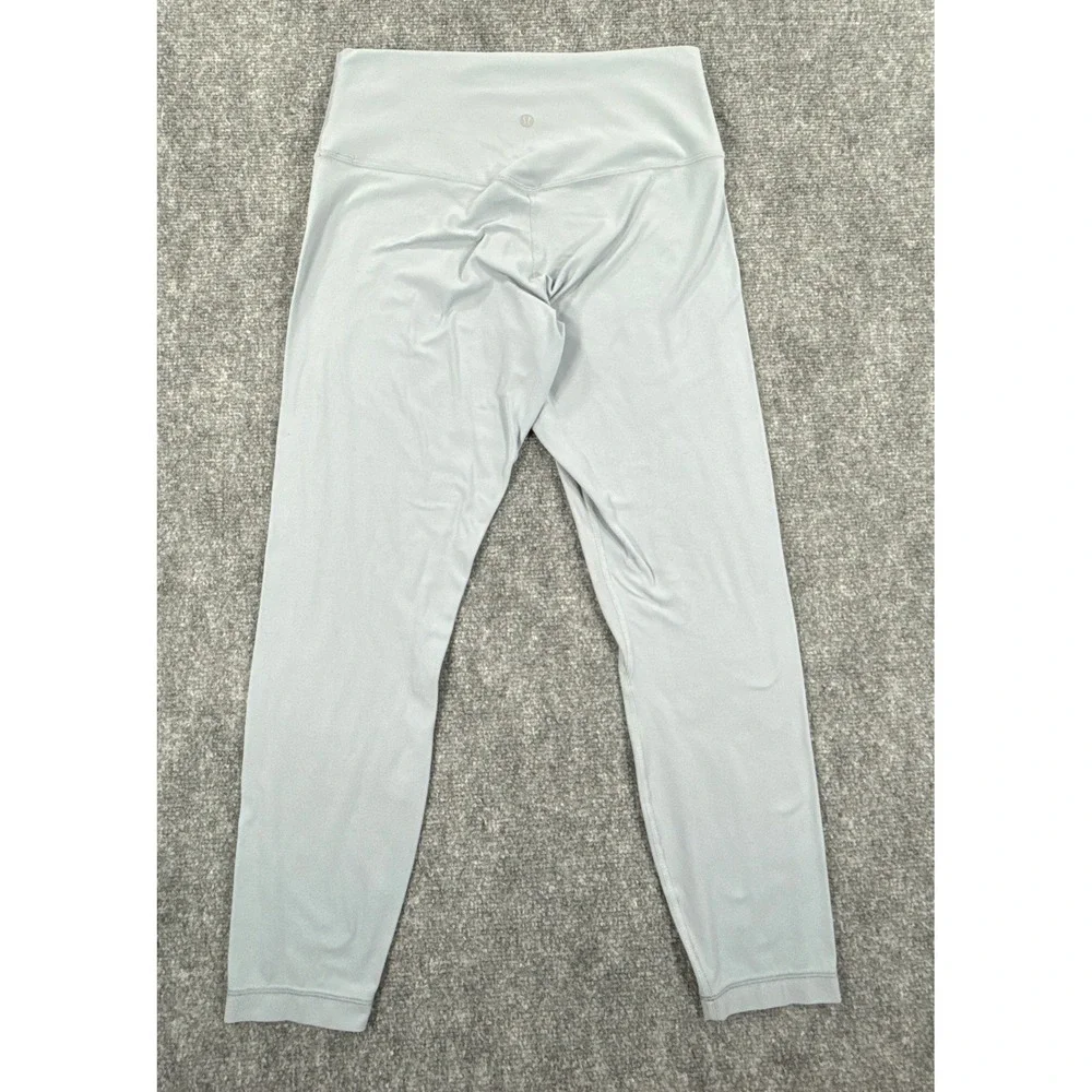 Lululemon Align Womens Size 10 Blue Gray High-Rise Crop 21 Nulu Leggings